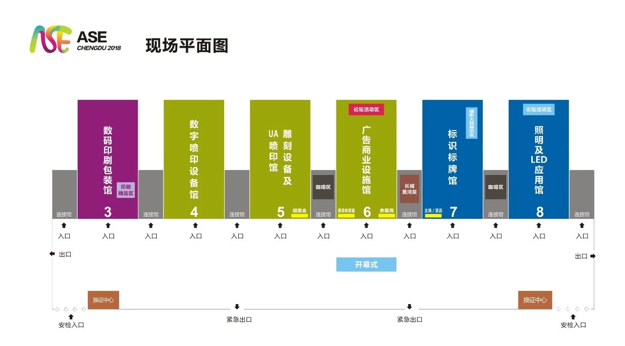 广告会展馆场分布图