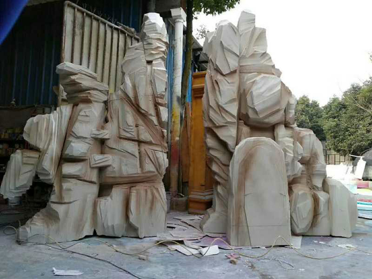 成都3D泡沫雕塑工艺制作现场